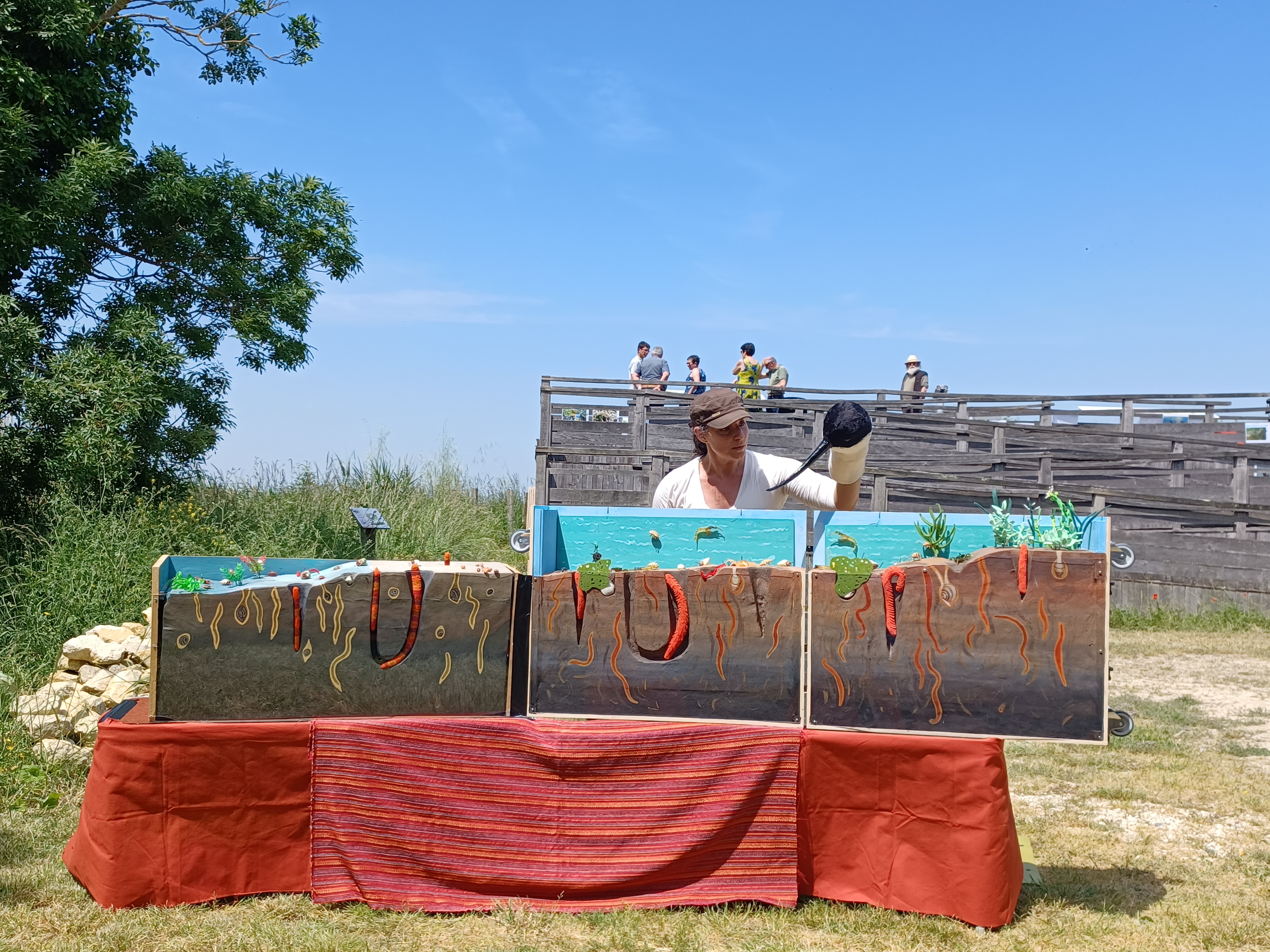 Spectacle de marionnettes d'oiseaux